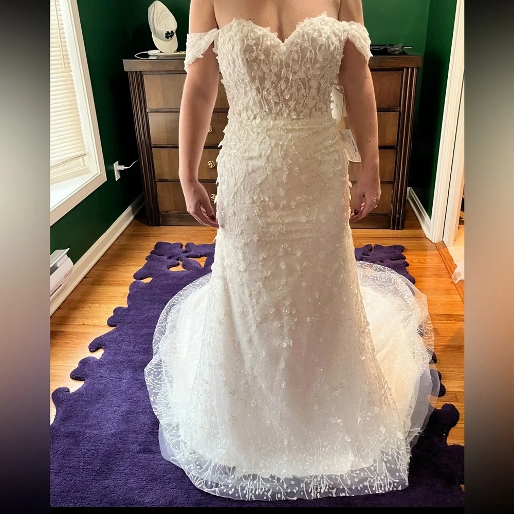 Morilee Misty Wedding Dress Size 8 (Never Worn/NWT) - Picture 6 of 10